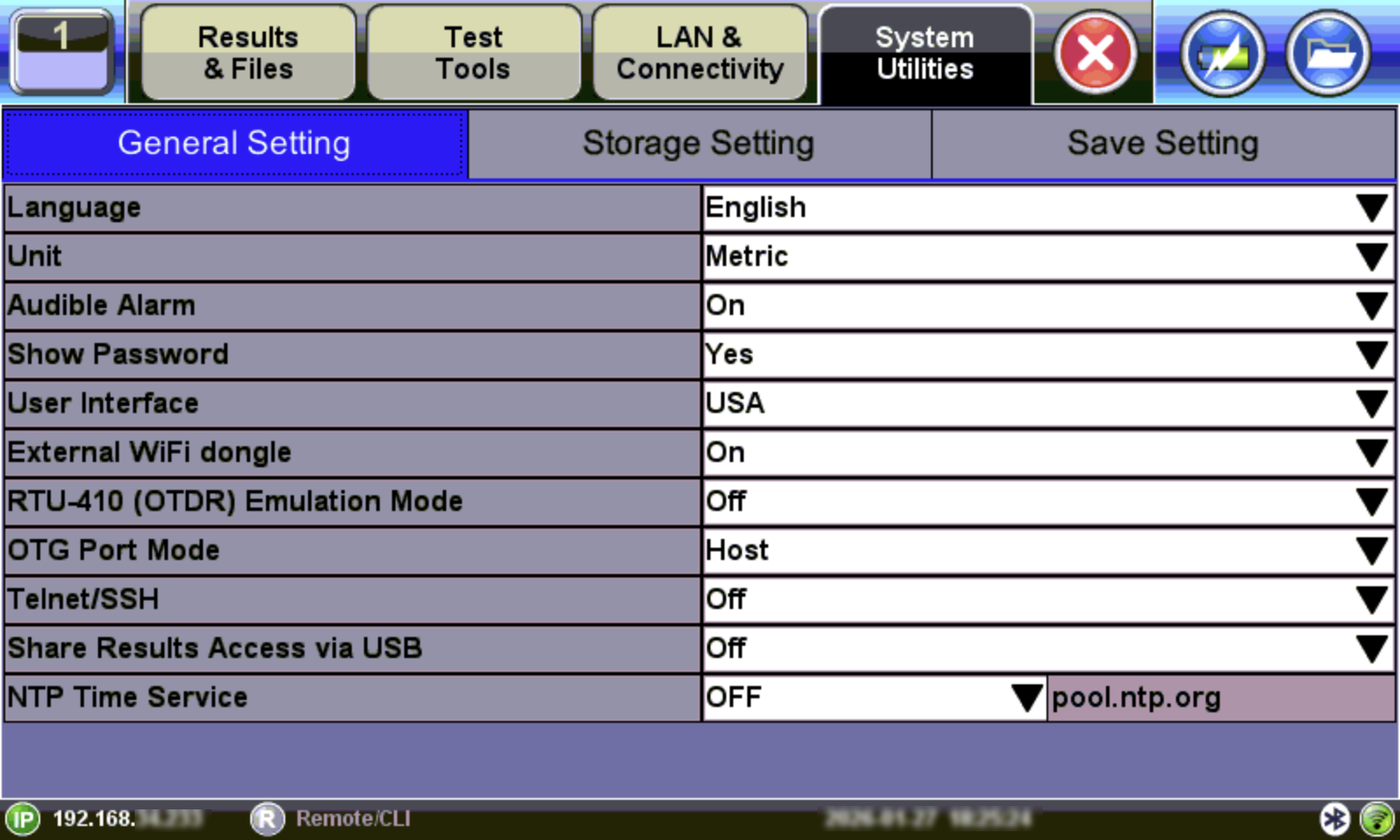 Global Settings